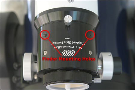 How to Attach a Finder to your Crayford Focuser