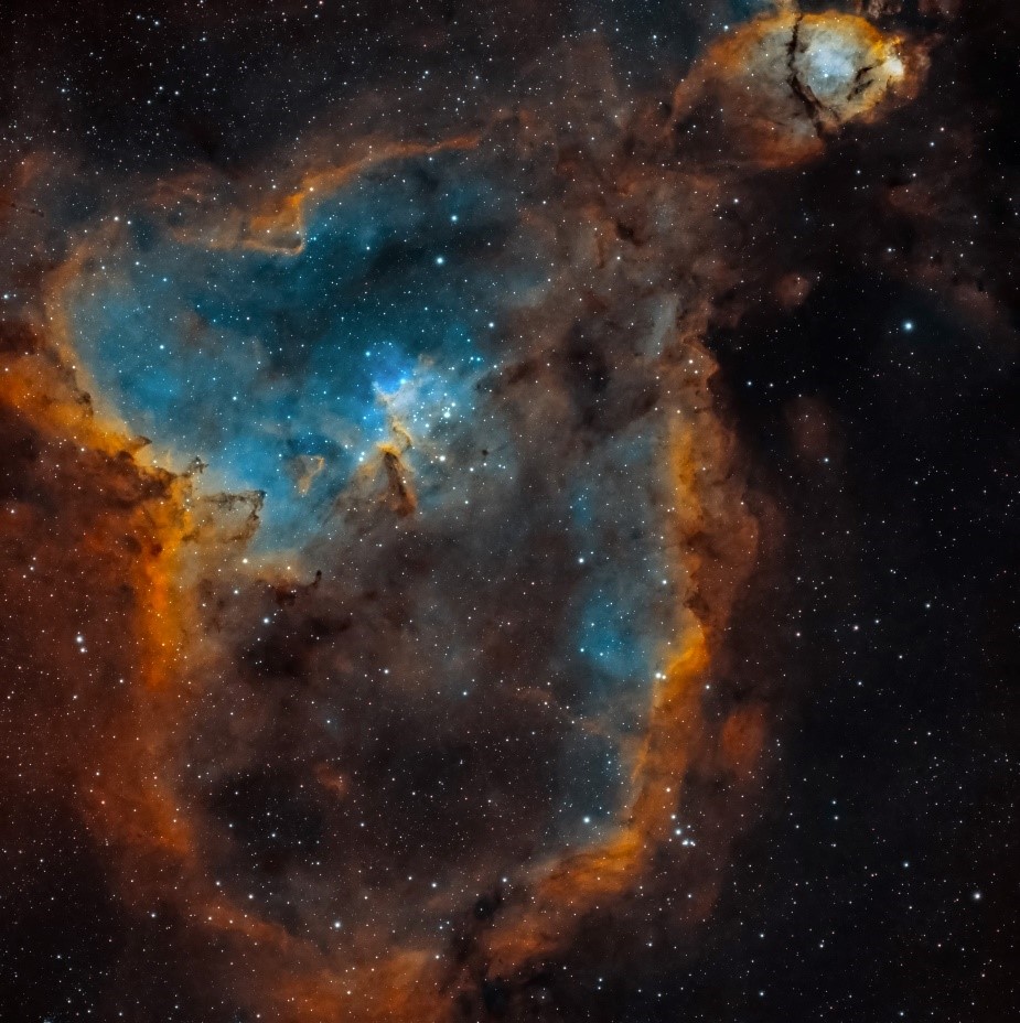 Nebula, nebulae, optolong filter, l-extreme, light pollution, narrowband, light emission, refractor, telescope, zwo camera, astronomy, astrophotography, November skies.