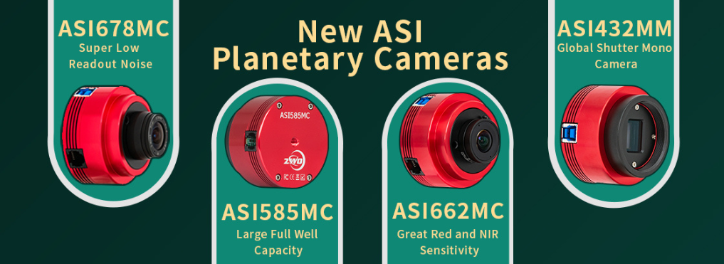 New ZWO ASI Planetary Cameras
