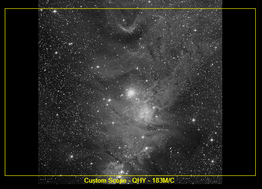  Christmas Tree Cluster/Cone Nebula framed for Founder Optics FOT86 and
                        QHY183