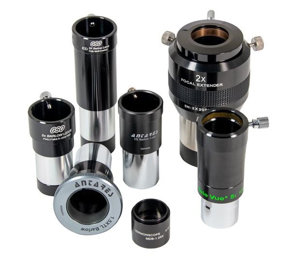 Barlow lenses, planetary imaging, focal extenders, astrophotography, GSO, extend telescope reach, astronomy imaging
