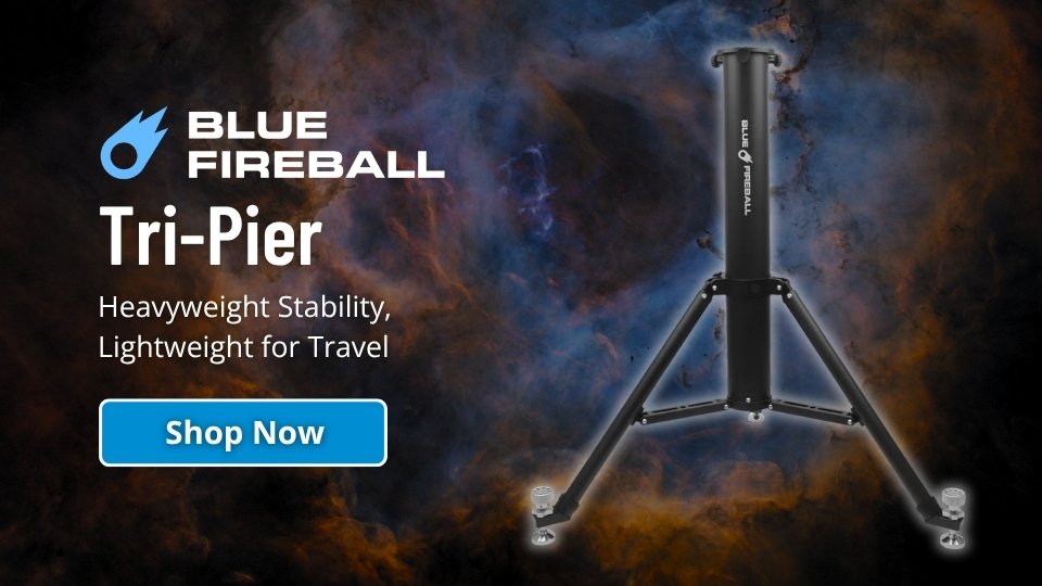 Blue Fireball Tri-Pier
