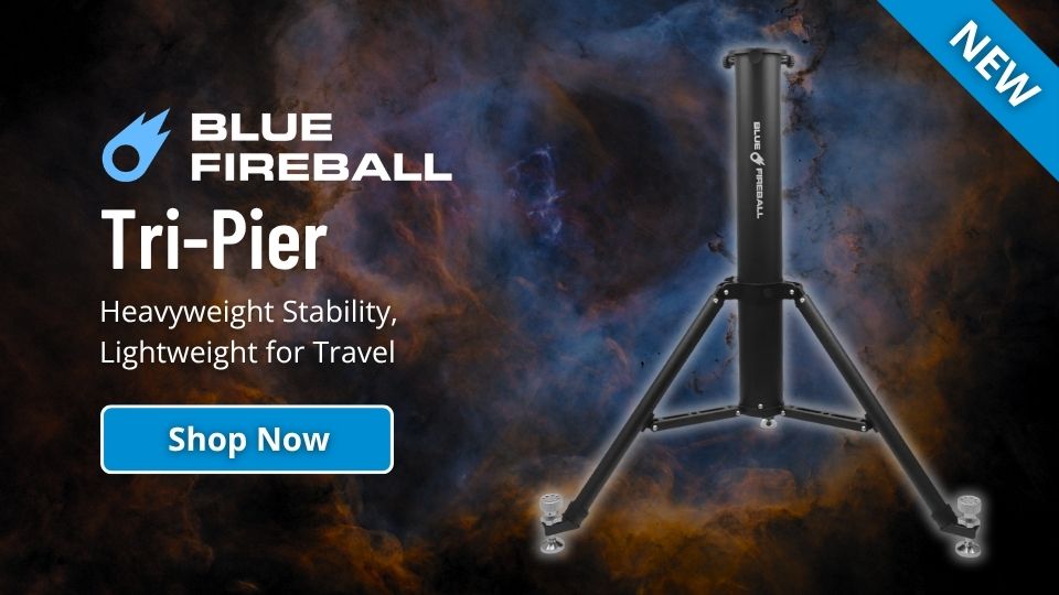 Blue Fireball Tri-Pier