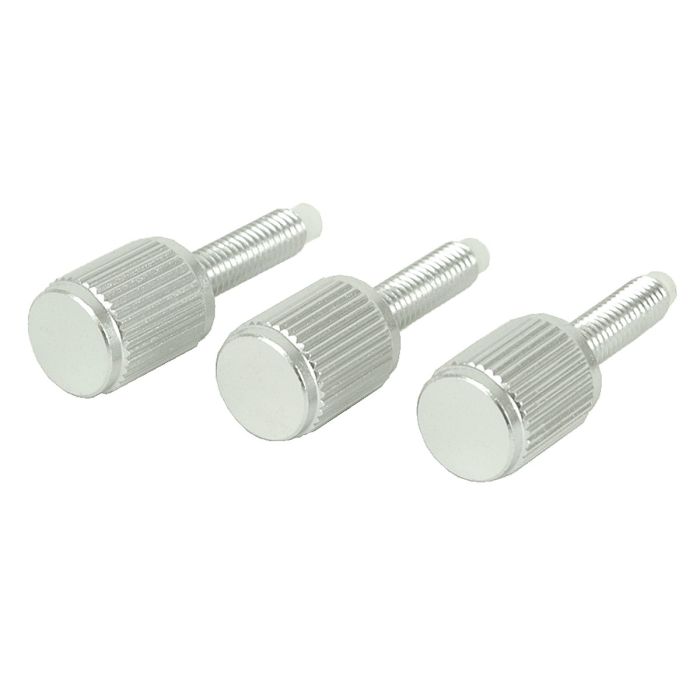 Agena Thumb Screw, Metric M5-0.8, 17mm Thread Length with Plastic Tip for Finder Brackets & Guidescope Rings (Pack of 3)
