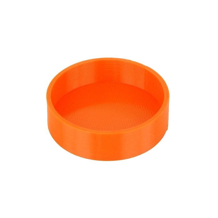Plastic End Cap Dust Tube Flexible Caps 3D Astro Orange: ID = 1.61
