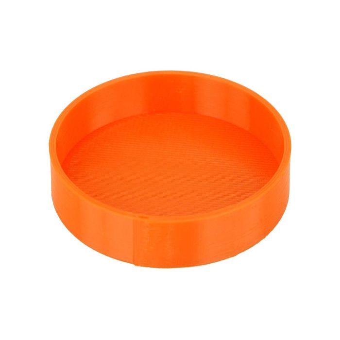 Plastic End Cap Dust Tube Flexible Caps 3D Astro Orange: ID = 1.75