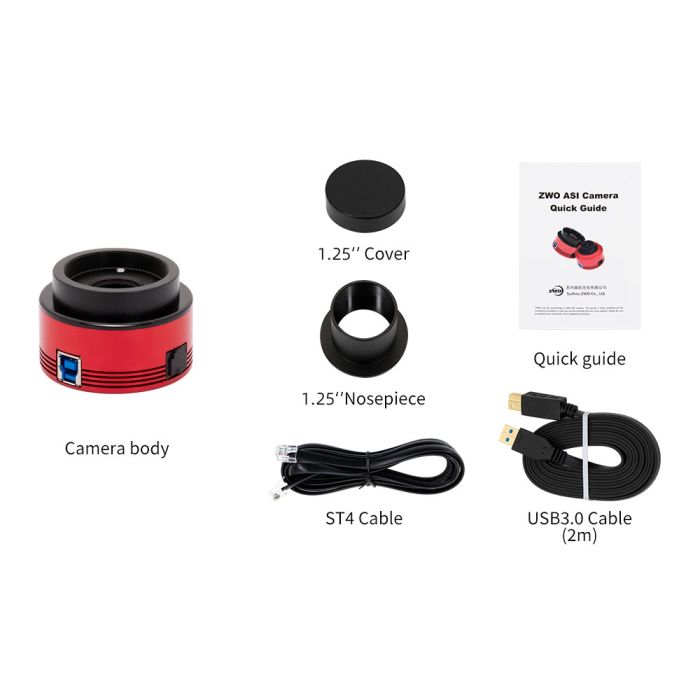 ZWO ASI174MM 2.3 MP CMOS Monochrome Astronomy Camera with USB 3.0