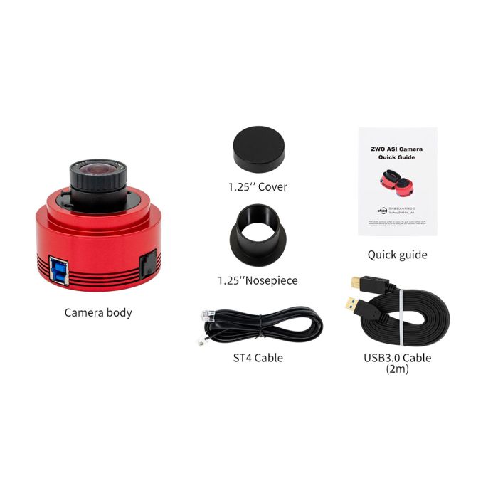 ZWO ASI178MM 6.4 MP CMOS Monochrome Astronomy Camera with USB 3.0