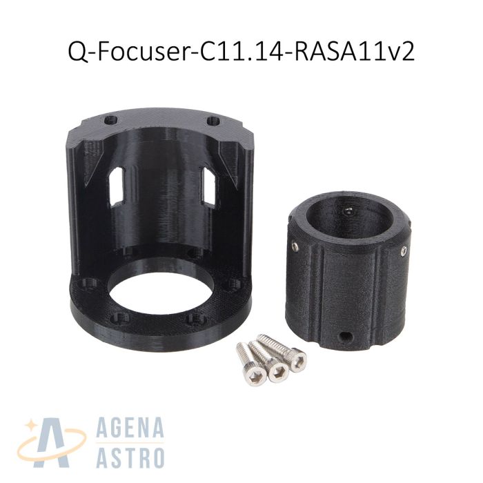 BuckeyeStargazer SCT Mounting Brackets for QHY Q Focuser # Q-Focuser-C11.14-RASA11v2