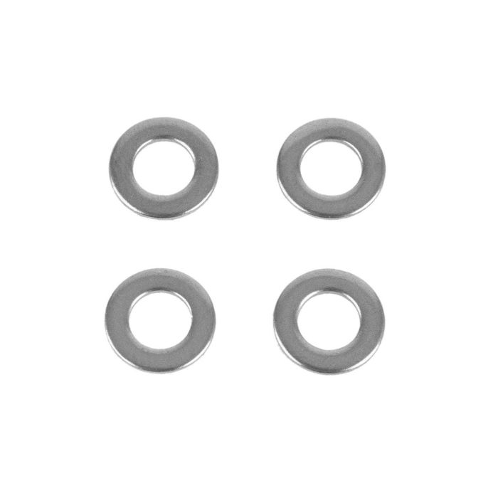 Flat Washer, Stainless Steel, Metric M4 (Pack of 4)
