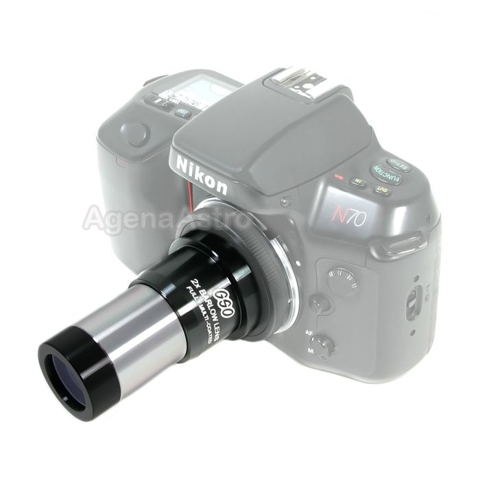 Lentille Barlow 2X Pro Slokey SkyWays - Qualité Optique FMC Pour Télescope 1.25"