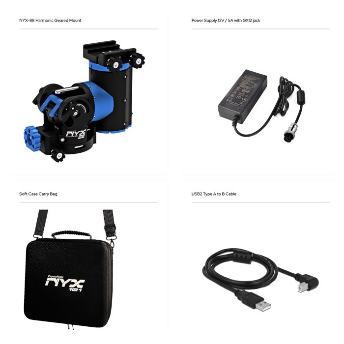 Pegasus Astro NYX-88 Strain Wave Gear Portable EQ / ALT-AZ Mount