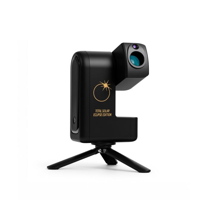 ZWO Seestar S30 Pro All-In-One Smart Telescope - Solar Eclipse Edition open and facing the left
