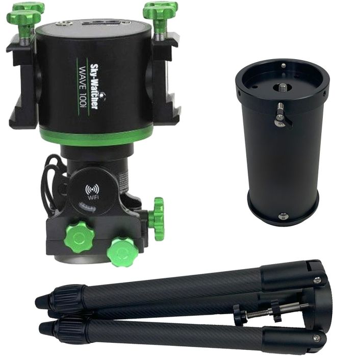 SkyWatcher 100i Strain Wave Dive Mount w/ Sky-Watcher Extension Tube & Carbon Fiber Tripod