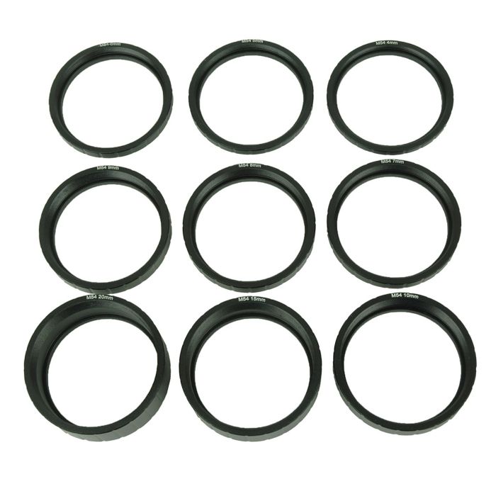 Spacer Ring Blue Fireball M54x0.75 Thread Spacer Set (9) 4mm to 20mm # S-SET13