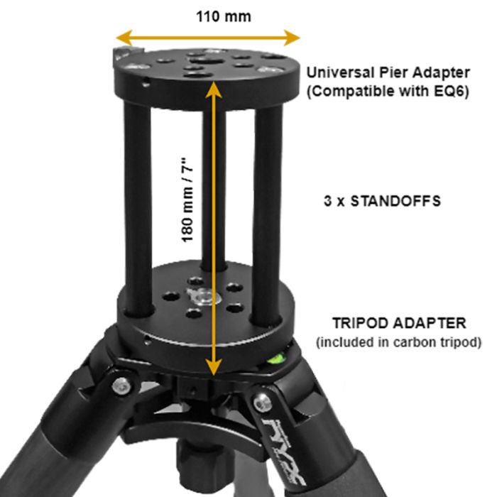 Pegasus Astro Aluminum Standoff Rods for NYX-101 Mount / Tripod