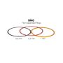 Baader Fine-Adjustment Aluminum Spacer Ring Set for M48 Threads - 0.3/0.5/1.0 mm # M48RING 2457915
