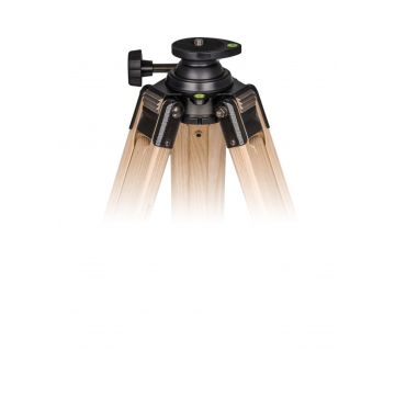 Berlebach Report 332 Photo Tripod: Single Leg Extension, 143cm Max Height & Levelling Ball - Natural # 12032