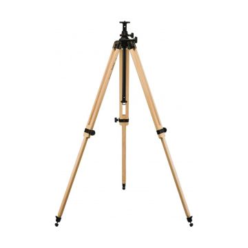 Berlebach Report 242 Photo Tripod: Single Leg Extension, 163cm Max Height & Center Column with Leveling - Natural # 12041
