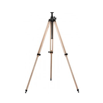 Berlebach Report 342 Photo Tripod: Single Leg Extension, 187cm Max Height & Center Column with Leveling - Natural # 12042
