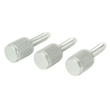Agena Thumb Screw, Metric M5-0.8, 17mm Thread Length with Plastic Tip for Finder Brackets & Guidescope Rings (Pack of 3)