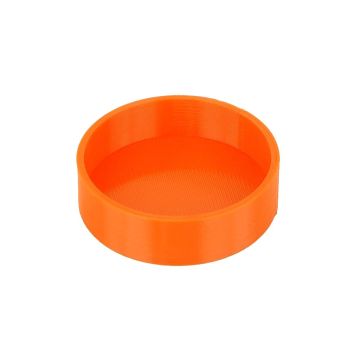 Plastic End Cap Dust Tube Flexible Caps 3D Astro Orange: ID = 1.57