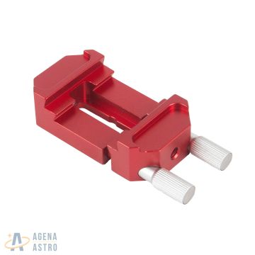 Agena V Series Vixen-Style Dovetail Saddle (Red) - 43mm (1.7