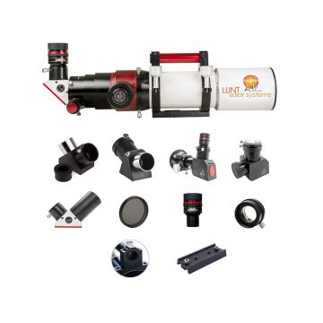 Lunt Solar Telescope 80mm Scope f/7 Universal Day & Night Use Modular - Advanced Package