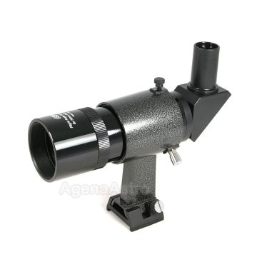 Open Box: GSO 8x50mm Right Angle Correct-Image Finder with Bracket - Black Tube