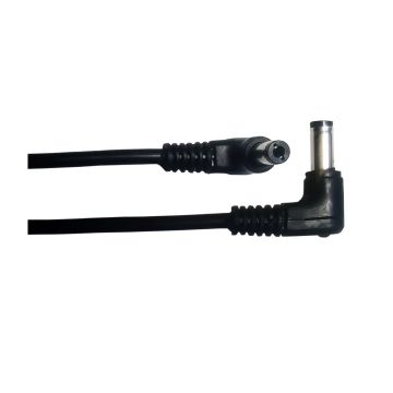 Clearance: Pegasus Astro 12v DC 5.5x2.1mm Male to 5.5x2.1mm Male Angled Power Extension Cable - 0.5m - 1.6ft Long (Pack of 2) # PEG-CABL-2105-90D