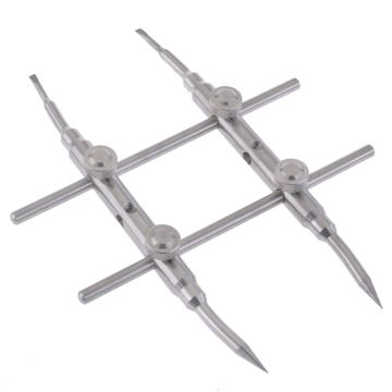 Spanner Wrench Repair Tool - Angled, Dual Tip, Cross-Adjustable, Stainless Steel # AHSW01
