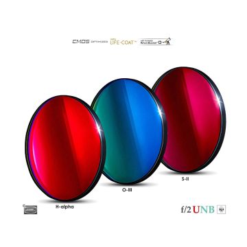 Baader CMOS-Optimized 3.5/4nm f/2 Ultra-Highspeed Filter Set (H-a/O-III/S-II) - 50.4mm Round Unmounted # FCSETHSU-RD50 2961684