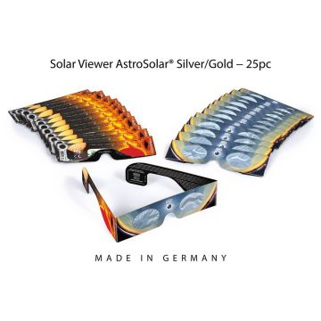 Baader Solar Viewer AstroSolar Silver/Gold Eclipse Glasses / Shades # 2459296 - Pack of 25