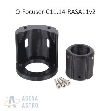 BuckeyeStargazer SCT Mounting Brackets for QHY Q Focuser # Q-Focuser-C11.14-RASA11v2