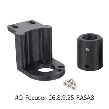 Buckeye Stargazer SCT Mounting Brackets for QHY Q Focuser # Q-Focuser-C6.8.9.25-RASA8 