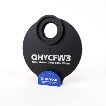 Open Box: QHY 3rd Generation Electronic Filter Wheel - Large (2in or 50mm Round, 7 Position) CLN-5591 # QHYCFW3L-7