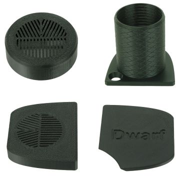 Dwarf Mini Telescope 4 Piece Dust Plug End Cap Bahtinov Mask Dew Shield Buckeye Stargazer #DwarfM-Set