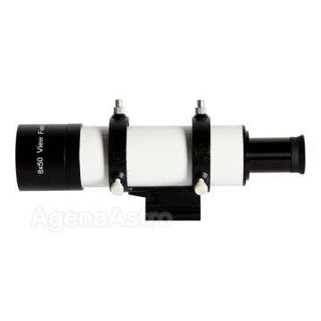 Explore Scientific 8x50mm Non-Illuminated Straight-Through Finder Scope with Bracket - White # VF0850S