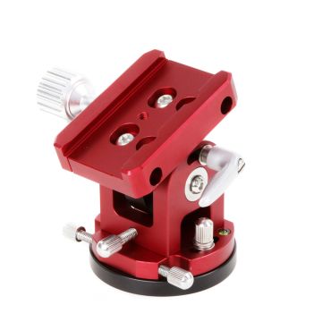 William Optics Vixen Style Mount for iOptron SkyGuider Pro & Sky-Watcher Star Adventurer - Low Latitude (7-34°) Version - Red