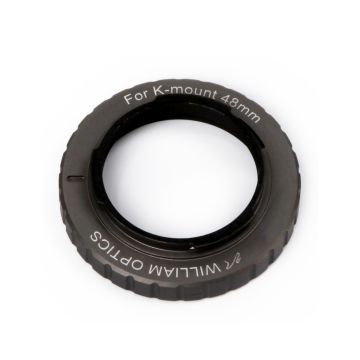 William Optics 48mm Wide T-Ring for Pentax K-Mount Cameras - Space Gray # YE-TR-M48K-TG
