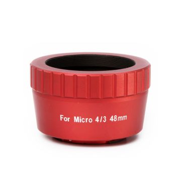 William Optics Wide 48mm Micro 4/3 T-Ring for Olympus Cameras - Red # YE-TR-M48MFT-RD