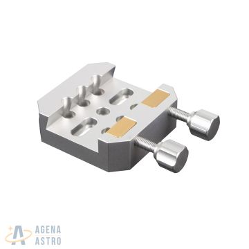 Agena V Series Vixen-Style Dovetail Saddle (Silver) - 87mm (3.4