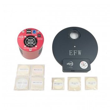 ZWO ASI294MM Pro Monochrome Astronomy Camera Kit with OAG, EFW8 & 31mm LRGB, Ha, SII, & OIII Filters # ASI294MM-P-KIT-1