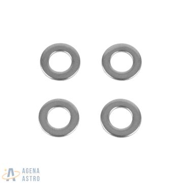 Flat Washer, Stainless Steel, Metric M6 (Pack of 4)