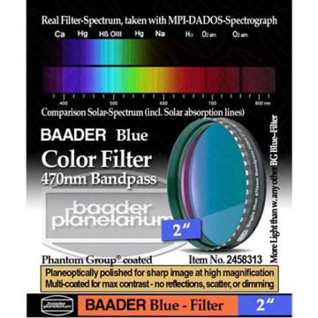 Baader Premium Eyepiece Filter: Blue, 470nm Bandpass - 2
