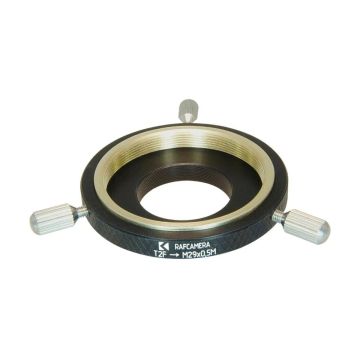 Raf Camera M42x0.75 (T2) Female to M29x0.5 Male Adjustable Thread Adapter for Denk II Binoviewer