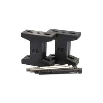 Open Box: Astrodymium 2.5in. Riser Blocks for Refractor Telescopes with Metric and Imperial Screws # 2.5-RISER-BOTH