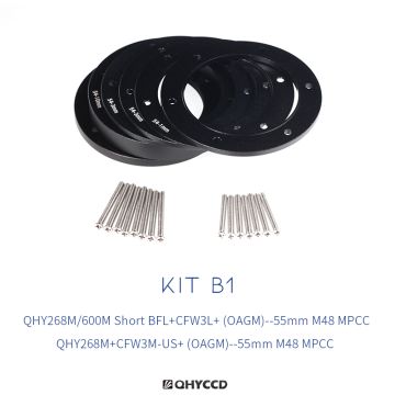 QHY Adapter Kit - Combo B1 (For QHY 268M/600M Cameras & Corrective Optics) # 020103