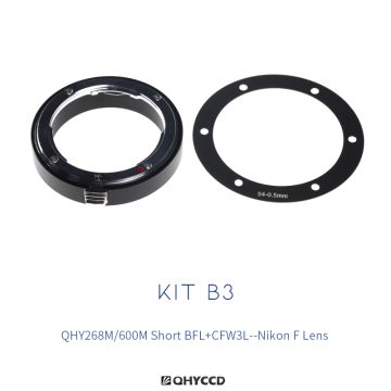 QHY Adapter Kit - Combo B3 (For QHY 268M/600M Cameras & Nikon F Lenses) # 020105