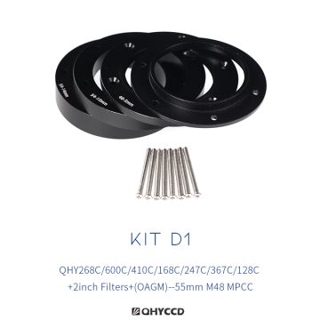 QHY Adapter Kit - Combo D1 (For Select QHY APS-C/FF Cameras & Corrective Optics) # 020107